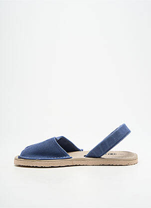 Sandales/nu pieds bout ouvert talon plat jusqu'à 3cm bleu NATURAL WORLD femme
