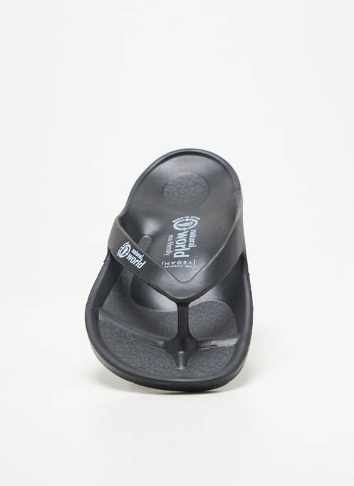 Tongs noir NATURAL WORLD unisexe