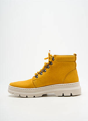 Bottines/boots talon bas talon plat jusqu'à 3cm jaune NATURAL WORLD femme