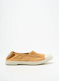 Ballerines bout rond talon plat jusqu'à 3cm marron NATURAL WORLD femme
