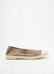 Ballerines bout rond talon plat jusqu'à 3cm beige NATURAL WORLD femme