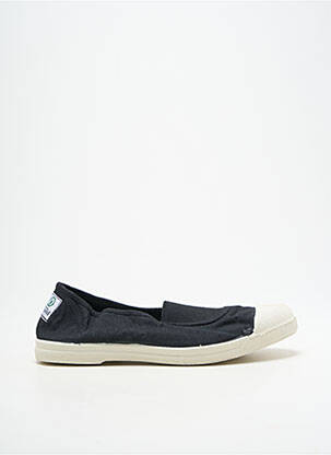 Ballerines bout rond talon plat jusqu'à 3cm noir NATURAL WORLD femme