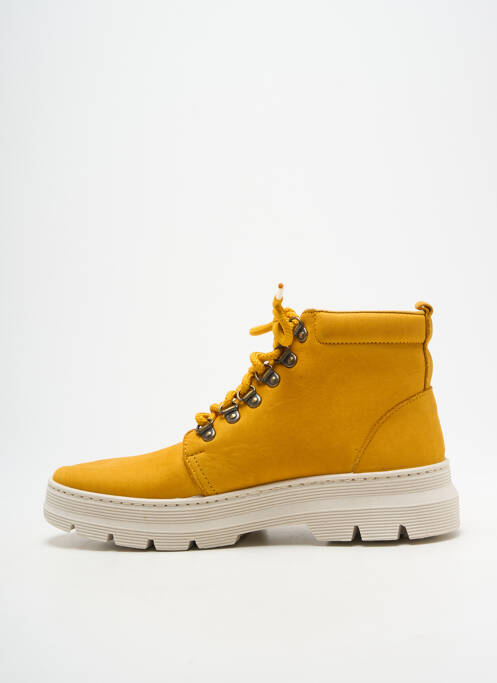 Bottines/boots talon bas talon plat jusqu'à 3cm jaune NATURAL WORLD femme