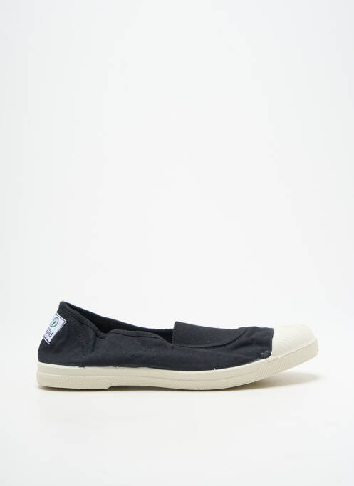Ballerines bout rond talon plat jusqu'à 3cm noir NATURAL WORLD femme