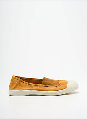 Ballerines bout rond talon plat jusqu'à 3cm orange NATURAL WORLD femme