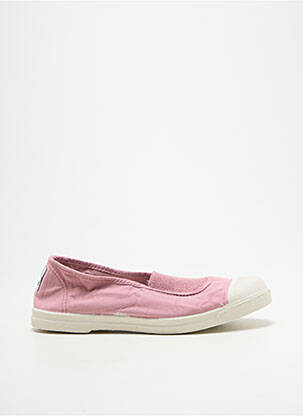 Ballerines bout rond talon plat jusqu'à 3cm rose NATURAL WORLD femme