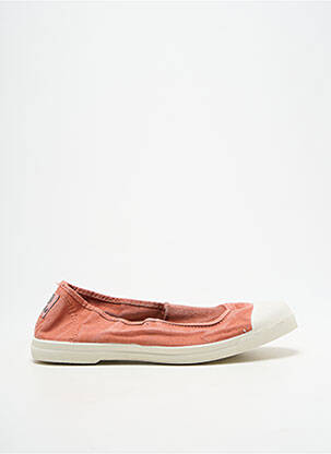Ballerines bout rond talon plat jusqu'à 3cm orange NATURAL WORLD femme