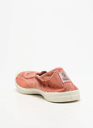 Ballerines bout rond talon plat jusqu'à 3cm orange NATURAL WORLD femme
