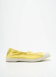 Ballerines bout rond talon plat jusqu'à 3cm jaune NATURAL WORLD femme