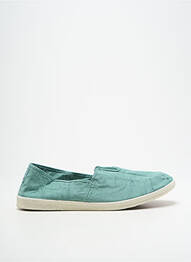 Slip ons bout rond talon plat jusqu'à 3cm vert NATURAL WORLD femme