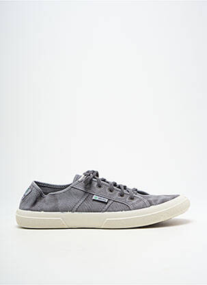 Baskets bout rond bout rond gris NATURAL WORLD unisexe
