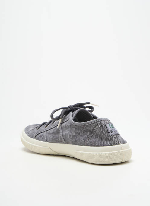 Baskets gris NATURAL WORLD unisexe