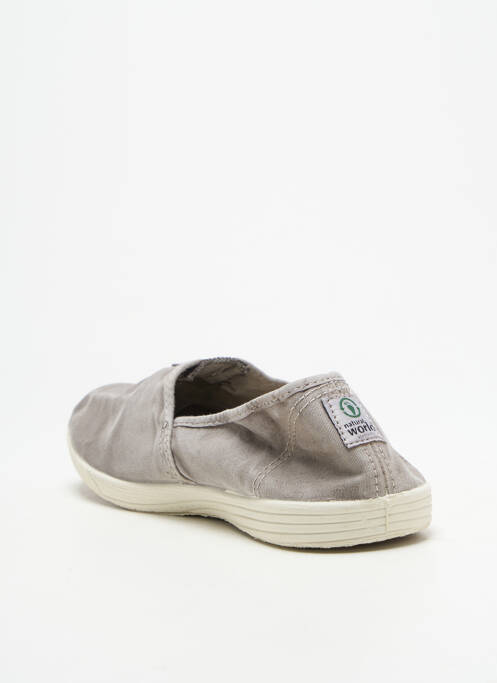 Espadrilles gris NATURAL WORLD femme
