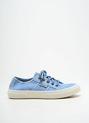 Baskets bout rond bout rond bleu NATURAL WORLD unisexe