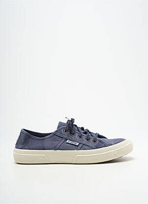 Baskets bout rond bout rond bleu fonce NATURAL WORLD unisexe