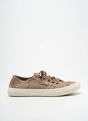 Baskets bout rond bout rond beige NATURAL WORLD unisexe