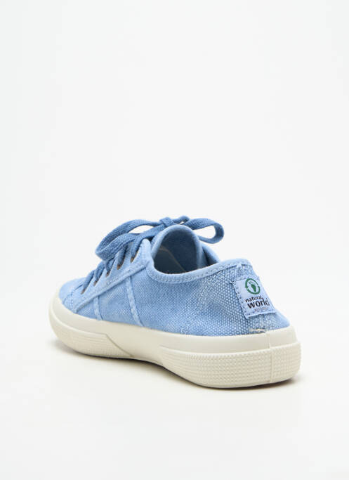 Baskets bleu NATURAL WORLD unisexe
