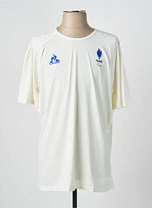 T-shirt coupe droite manches courtes blanc LE COQ SPORTIF homme