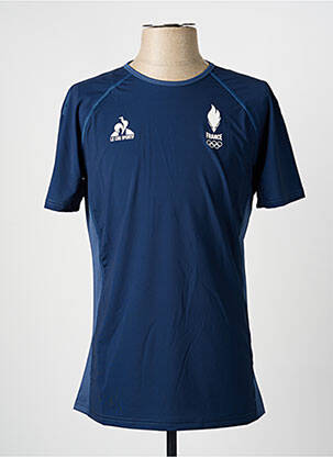 T-shirt coupe cintrée manches courtes bleu LE COQ SPORTIF homme
