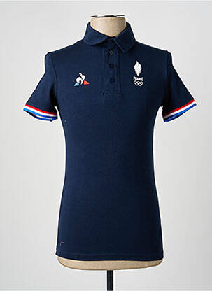 Polo coupe cintrée manches courtes bleu LE COQ SPORTIF homme
