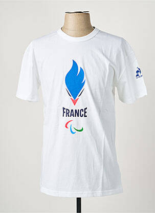 T-shirt coupe droite manches courtes blanc LE COQ SPORTIF homme