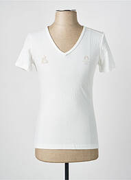 T-shirt coupe cintrée manches courtes blanc LE COQ SPORTIF homme