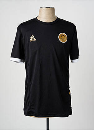 T-shirt coupe cintrée manches courtes noir LE COQ SPORTIF homme