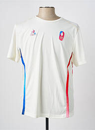 T-shirt broderie manches courtes blanc LE COQ SPORTIF homme