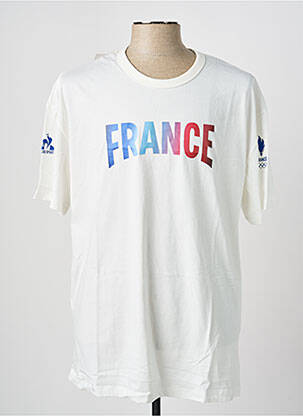 T-shirt coupe droite manches courtes blanc LE COQ SPORTIF homme