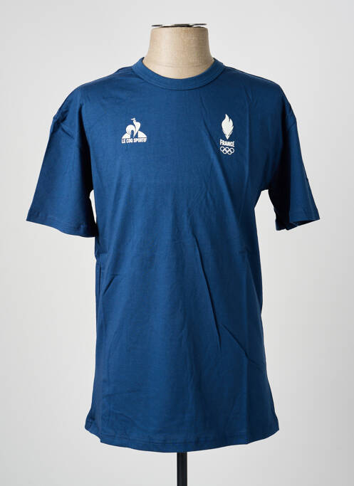 T-shirt coupe cintrée manches courtes bleu LE COQ SPORTIF homme