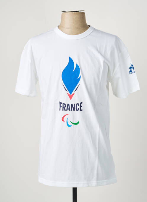 T-shirt coupe droite manches courtes blanc LE COQ SPORTIF homme