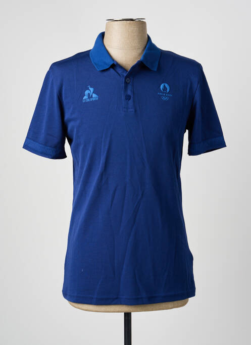Polo coupe cintrée manches courtes bleu LE COQ SPORTIF homme