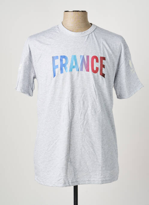 T-shirt coupe droite manches courtes gris LE COQ SPORTIF homme