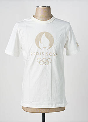T-shirt stretch manches courtes blanc LE COQ SPORTIF homme