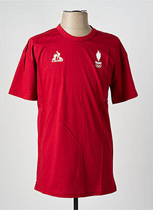 T-shirt stretch manches courtes rouge LE COQ SPORTIF homme