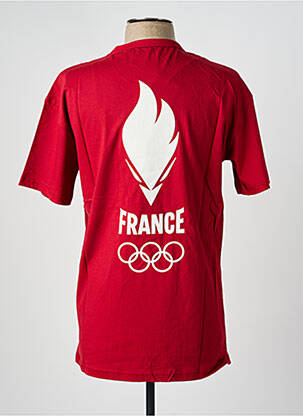 T-shirt stretch manches courtes rouge LE COQ SPORTIF homme