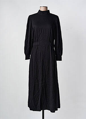 Robe longue manches longues manches longues noir MINIMUM femme