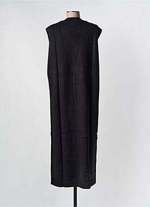 Robe pull coupe droite sans manche noir MINIMUM femme