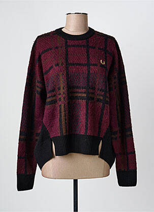 Pull stretch manches longues noir FRED PERRY femme