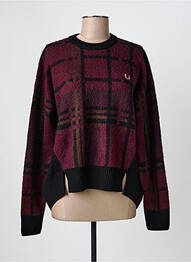 Pull stretch manches longues noir FRED PERRY femme