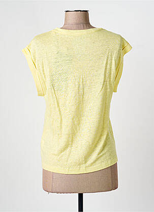 T-shirt coupe cintrée manches courtes jaune ECOALF femme