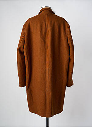 Manteau long coupe droite sans capuche marron MINIMUM femme