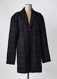 Manteau long coupe cintrée sans capuche gris MINIMUM femme