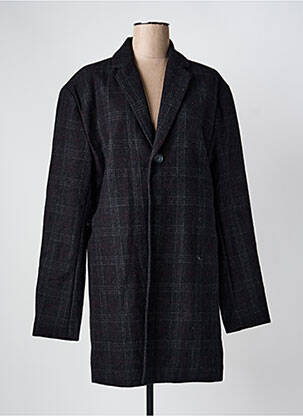 Manteau long coupe cintrée sans capuche gris MINIMUM femme