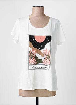 T-shirt beige I.CODE (By IKKS) femme