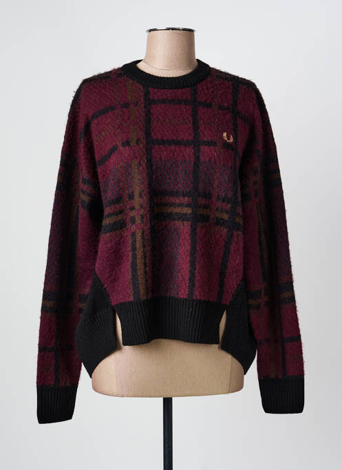 Pull stretch manches longues noir FRED PERRY femme
