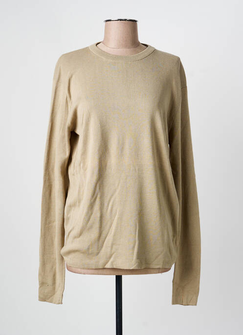 Pull stretch manches longues beige MINIMUM femme