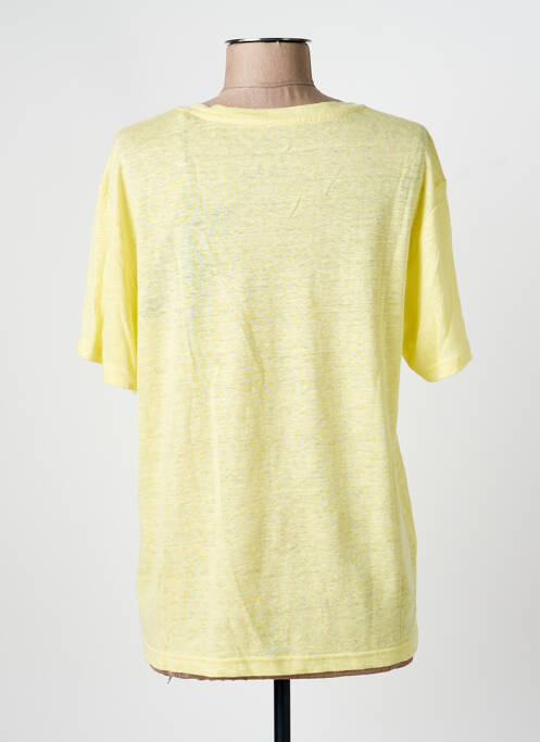 T-shirt coupe droite manches courtes jaune ECOALF femme