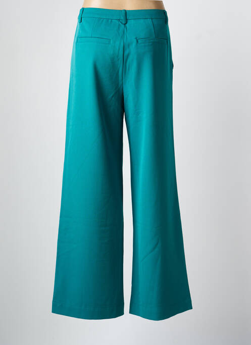 Pantalon large tissage crêpe vert MINIMUM femme