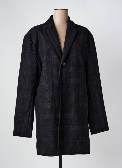 Manteau long gris MINIMUM femme